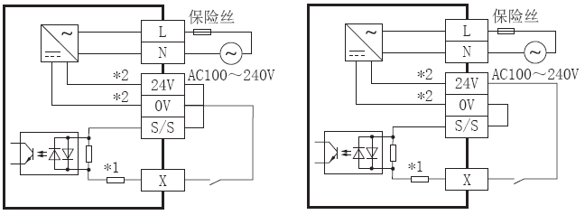 FX3S-20MR/ES輸入接線圖