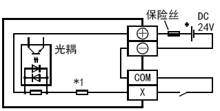 FX3UC-96MT/D輸入接線圖